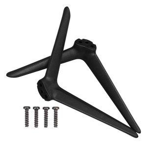 WHAMVOX 1 Paire universelle TV Pieds de support pour téléviseurs de table Double trou en plastique réglable TV Remplacement des jambes TV Stand de base TV Remplacement des jambes