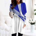 thumbnail image 2 of Femmes Automne Hiver Col Rond Manches Longues T-Shirt Haut Poche Poche Poche Poche Blouse Manches, 2 of 4