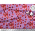 thumbnail image 2 of Soimoi Rayon Fabric Raspberry,Strawberry & Cherry Fruits Printed Fabric 1 Yard 42 Inch Wide, 2 of 3