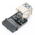 thumbnail image 2 of Computer Equipment Accessories,19PIN to 2-Port USB PI Nto Port US Adapter Port PI Nto Port US Adapter Converter Revolutionary Design, 2 of 8