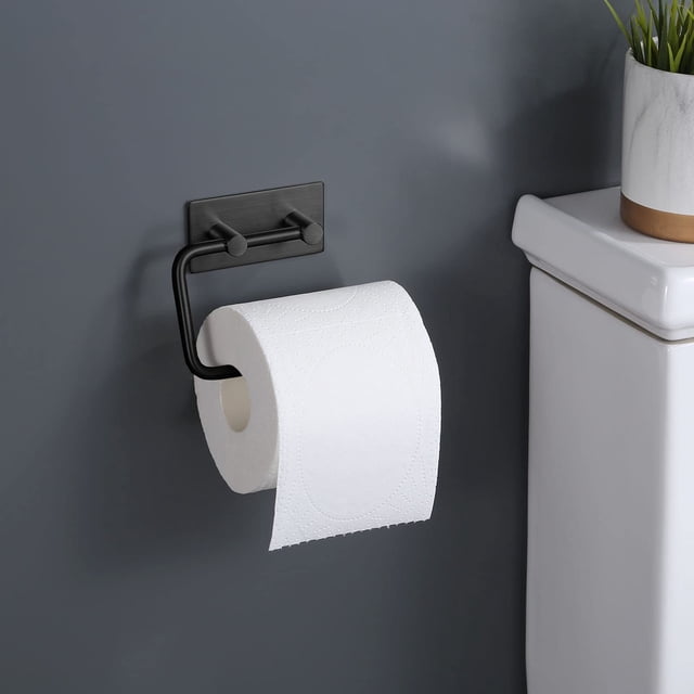 Chmadoxn Bathroom Shelves Toilet Paper Roll Rack Wall Mounted 180 Degree Rotation Easy Use For Bathroom Kitchen And Washroom Tissue Roll Hanger