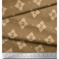 thumbnail image 3 of Soimoi Polyester Crepe Fabric Floral Block Print Fabric by Yard 42 Inch Wide, 3 of 5