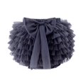 thumbnail image 1 of Robes pour Adolescentes Tutu Été Pompon Couleur Unie Jupe Fesses Robe Fille Grise 6-12, 1 of 4