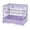 Purple, variant on QinaQin Spacious Metal Bird Cage with Play Top, Large Rolling Stand, Storage Shelf, Slide-Out Tray, Purple