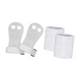 thumbnail image 4 of S SERENABLE Kids Gymnastic Hand Grips Gloves Wrist Support Gymnastic Bar Palm Protection White S, 4 of 9