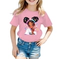 thumbnail image 1 of AJIWYH T-Shirt Blanc pour Enfants, T-Shirt Graphique Mignon à Col Rond à Manches Courtes pour Fille, T-Shirt Décontracté d'Été, T-Shirt Blanc à Manches Courtes pour Filles de 9-10 Ans, Rose, 1 of 4
