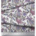 thumbnail image 3 of Soimoi Silk Fabric Leaves,Floral & Paisley Block Fabric Prints by Yard 42 Inch Wide, 3 of 3