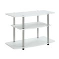 thumbnail image 1 of Convenience Concepts Designs2Go 32" Three-Tier TV Stand in White Wood Finish, 1 of 4