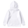 thumbnail image 2 of WEIYLL Boys Hoodies Pullover Solid Color Long Sleeve With Pocket White Fall Tops for 3-4 Years, 2 of 4