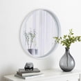 thumbnail image 2 of Mainstays 21" Diameter White Round Wall Mirror, 2 of 8