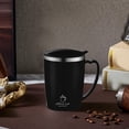 thumbnail image 1 of 304 Stainless Steel Coffee Mug With Lid Thermal Insulation Outdoor Portable Comfortable Handle Heat And Cold Available, 1 of 1