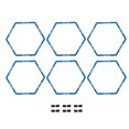 thumbnail image 1 of 6 Pcs Anneau d'Entraînement Hexagonal Épaissi pour Sports, Football, Cour, 1 of 14