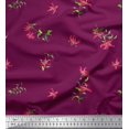 thumbnail image 1 of Soimoi Feuilles de Soie & Imprimé Artistique Floral Yard 42 Pouces de Large, 1 of 5