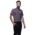thumbnail image 2 of BESTMAN Chemise Décontractée pour Homme à Manches Courtes, Coupe Ajustée, en Coton, à Boutons, 2 of 5