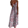 thumbnail image 1 of Fridja Robe Longue d'Été Décontractée Sans Manches à Col en V pour Femmes, 1 of 4