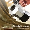 thumbnail image 3 of Moka Pot, 3 Cups Moka Pot 150ML Easy To Hold  for Home, 3 of 7