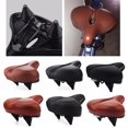 thumbnail image 3 of Wide Cruiser Bikes Saddle Shockproof Waterproof Seat Cushion Pad Black Sponge, 3 of 8