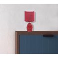 thumbnail image 3 of Lampe De Table En Céramique Avec Plaquette D'Ombrage Rouge, 3 of 3