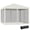 Beige, variant on Outsunny 10' x 10' Pop Up Canopy Tent Gazebo with Removable Mesh Sidewall