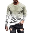 thumbnail image 2 of Meichang T-Shirt à Manches Longues pour Homme avec Graphique, T-Shirts Graphiques pour Hommes Tendance avec Imprimé 3D à Illusion d'Optique, T-Shirts Fantaisie à Col Rond pour le Gym à Manches Longues pour Hommes, 2 of 5