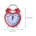 thumbnail image 2 of QualitChoice Réveil Cloche Cœur 3 Pouces Veilleuse Réveil Table Horloges Numériques Enfants Filles Chambre Dortoir Bureau à Domicile Rose 1ensemble, 2 of 6