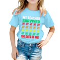 thumbnail image 1 of Hauts pour Filles Décontractés Imprimés Col Rond Manches Courtes pour Filles - et T-Shirts Confortables pour un Usage Quotidien, 1 of 6