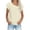 Beige-A, variant on Daiosportswear Women'S Summer Cotton Linen Blouse Elegant Plain Shirt Asymmetrical Collar Short Sleeve Solid Top,Linen Top White XXL(XXL)