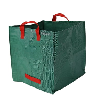 Sacs pour Feuilles de Jardin, Lot de 5, Sacs à Déchets Carrés de 30 Gallons pour Feuilles, Gazon, Taillures, Compost, Déchets, Usage Intensif, Rangement Extérieur