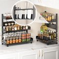 thumbnail image 5 of RKSTN Rack Organizer Spice Rack Organizer Carbon Steel Kitchen Rack Organizer Counter Storage Shelf 3-Tier Bathroom Countertop Organizer, 5 of 5