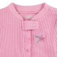 thumbnail image 3 of Huggies® Baby Girls' Layette Organic Cotton Ruffled Footed Coverall, 3 of 5