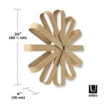thumbnail image 4 of Umbra Ribbonwood Wall Clock,Natural, 4 of 6