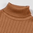 thumbnail image 3 of fatyb Chandail pour Hommes à Col Roulé Décontracté Tricoté Extensible à Manches Longues Hauts Chauds d'Automne Hiver pour Hommes, 3 of 5