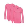 thumbnail image 1 of Sivvan Lot de 3 T-Shirts à Manches Longues Confort pour Femmes / T-Shirt sous-Blouse, 1 of 7