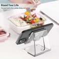 thumbnail image 2 of Acrylic Cell Phone Stand, Portable, Clear Phone Stand, 2 Pack, 2 of 5