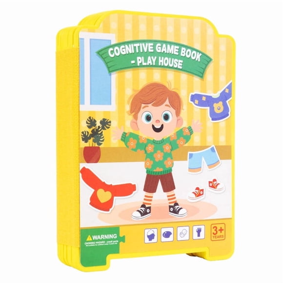 Quiet Book For Toddlers Kids Travel Toys Activity Book With Dress Up Doll Sticker Puzzles Early Learning Educational Toy Fine Motor Skills
