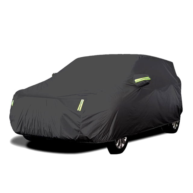 Car Cover Full Covers with Reflective Strip Sunscreen Protection Dustproof&Waterproof Cover Scratch-Resistant for 4X4/SUV Business Car