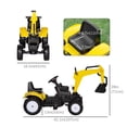 thumbnail image 4 of Aosom Kids Ride on Excavator, Pedal Excavator Ride on Toy for 3 Year Old, 4 of 10