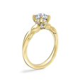 thumbnail image 4 of 1.15 Carat Excellent Round Shape Genuine Diamond Latest Design Solitaire Engagement Ring for Ladies Solid 18K Yellow Gold Size 7.5, 4 of 8