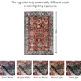thumbnail image 2 of JV Home Tapis Oushak Rouge Brun 4'x6' Tapis Lavable Antidérapant, 2 of 7