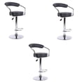 thumbnail image 1 of Heavenly Collection Adjustable Stool with stainless steel base. SET OF 3, 1 of 2