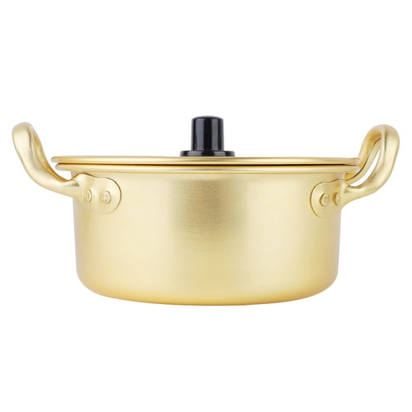 Marmite - Pot de nouilles ramen coréen Marmite coréenne en aluminium jaune Pot de nouilles instantanées(20cm)