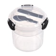 thumbnail image 1 of Portable Reusable Parfait Cups With Lids Yogurt Cup With Topping Cereal Or Oatmeal Container Leak Proof Breakfast On The Cups 20OZ For Meal Pre Protion Control, 1 of 9