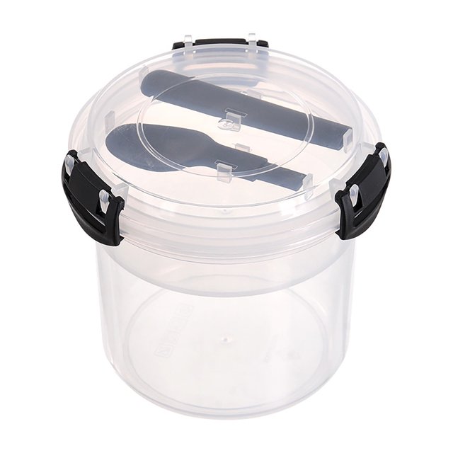 Portable Reusable Parfait Cups With Lids Yogurt Cup With Topping Cereal Or Oatmeal Container Leak Proof Breakfast On The Cups 20OZ For Meal Pre Protion Control