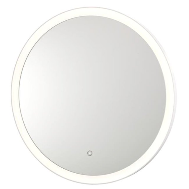 Aptations 36001HW Round Led BackLit Wall Mirror, Glass - 5500K