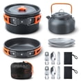 thumbnail image 1 of Camping Cooking Set Camping Cookware Set 16pcs Camping Pot pan Set Nesting Camp Cook Set, 1 of 8