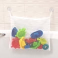 thumbnail image 3 of Mesh Bath Toy Organizer Wall Mounted Storage Pouch with Suction Cups for Kids Toddlers Large Capacity Quick Drying Net Bag, 3 of 3