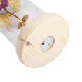 thumbnail image 4 of Preserved Rose Flower LED Light with Glass Cover & Wooden Base Valentines'Day Wedding Purple, 4 of 6