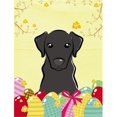 thumbnail image 1 of Black Labrador Drapeau de Chasse aux Oeufs de Pâques pour Jardin, 1 of 1