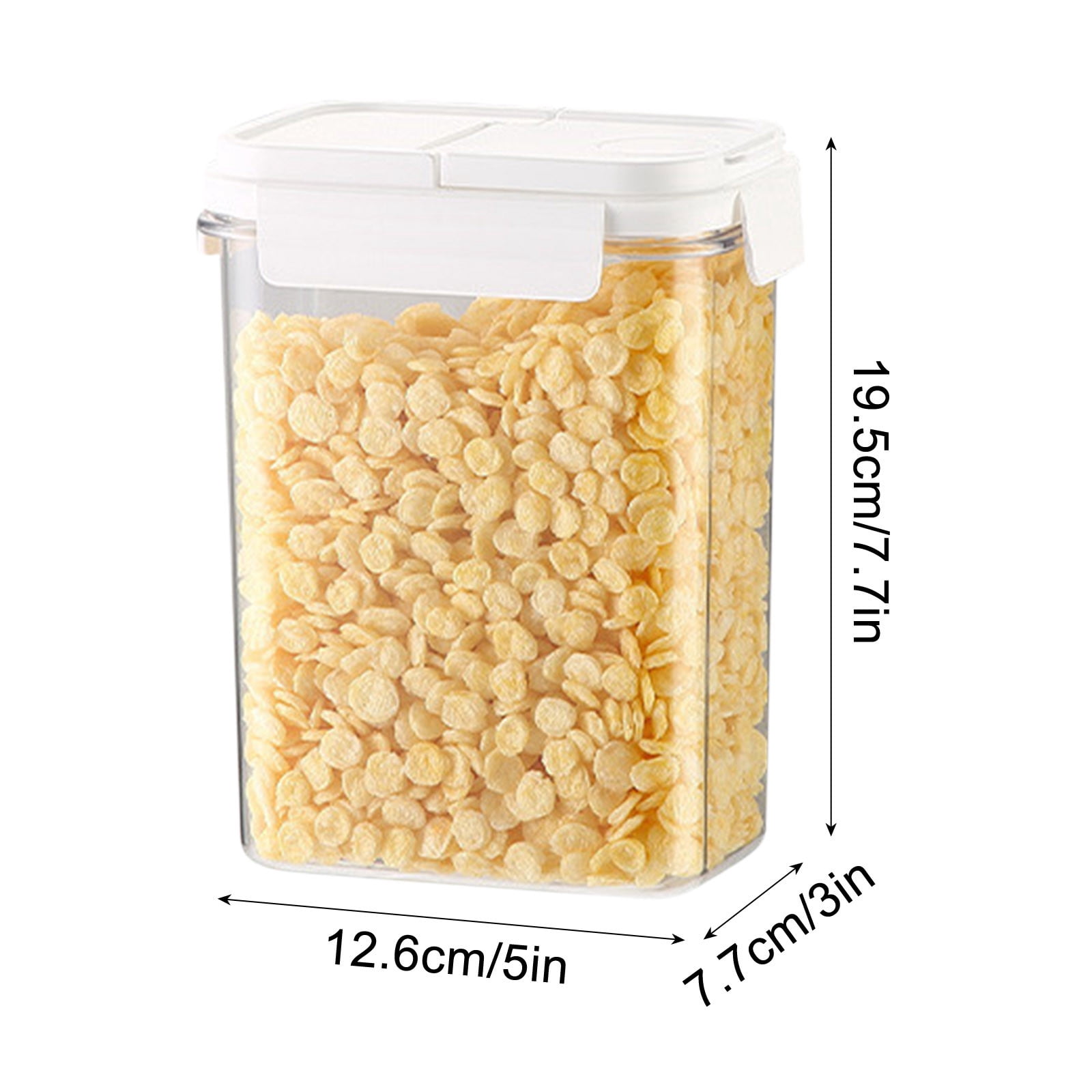 Food Storage Containers,Cereal Storage Containers Food Grade Plastic Reusable Pantry Organizers with Lids,Cereal Containers Storage,Organizers and Storage,Containers for Food