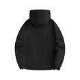 thumbnail image 4 of Jackets for Men Hooded Long Sleeve Zipper Pocket Solid Stormtrooper Coat, 4 of 9